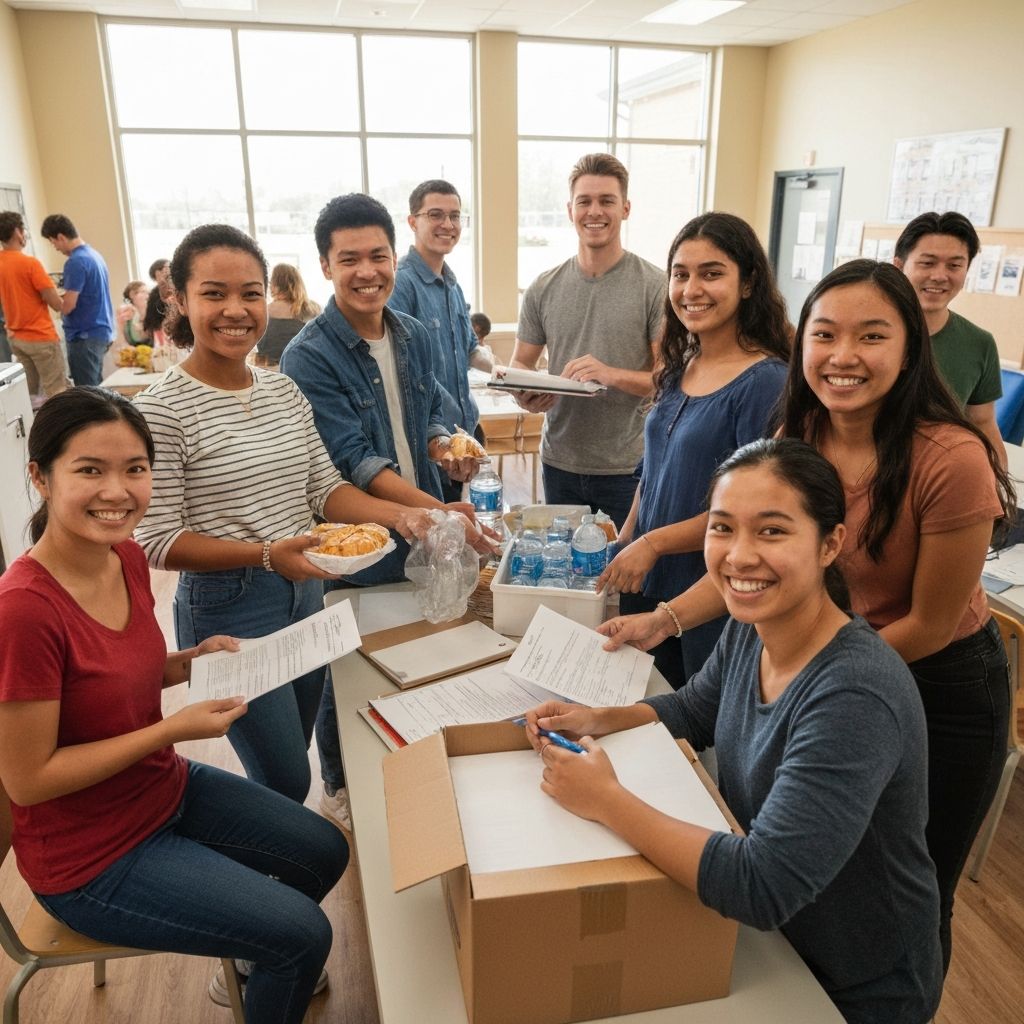 Volunteers in action